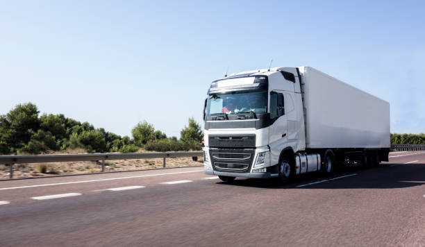 istock Truck on the road 1135065576