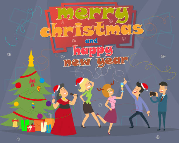 istock People Celebrate Merry Christmas And Happy New Year 1135065805
