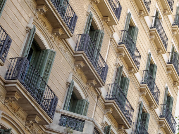 istock Balconies and shutters - Barcelona 1135067437