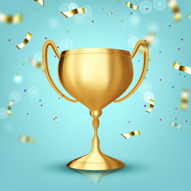 istock Award Cup Vector. Champion Prize. Winner Icon. Sport Reward. Victory Goblet. Game Medal. Celebration Ceremony. Competition Symbol. 3D Realistic Illustration 1135068194
