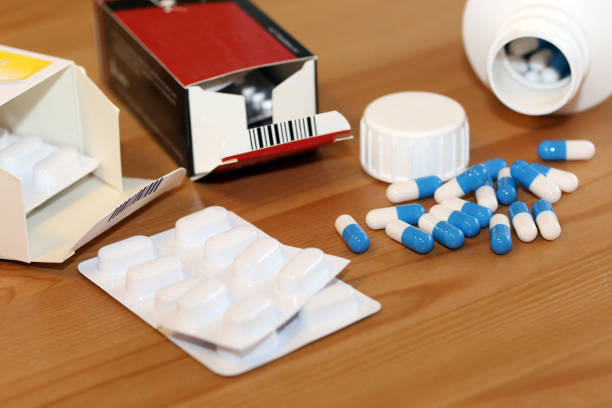 istock Close-up of different pharmaceutic pills, tablets and packages 1135068285