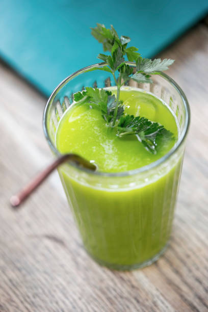 istock Green smoothie with parsley 1135069631