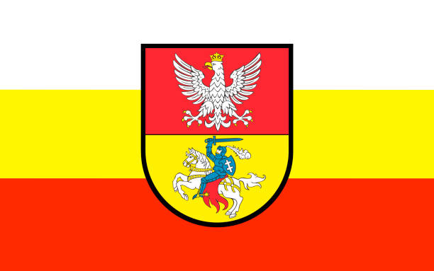 istock Flag of Bialystock - Poland. 1135071883