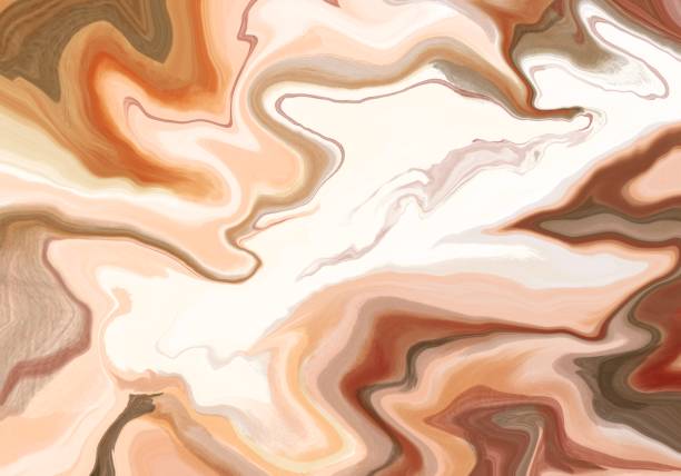 istock Super duper gorgeous abstract painting. Liquid paint technique background. Marble effect painting. Background for wallpapers, posters, cards, invitations, websites. Mixed sand, brown and white. 1135073159