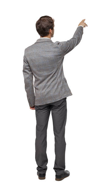 istock Back view of pointing business man. 1135078489