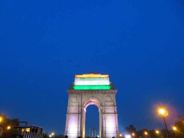 istock Night view of India Gate, Delhi 1135078958