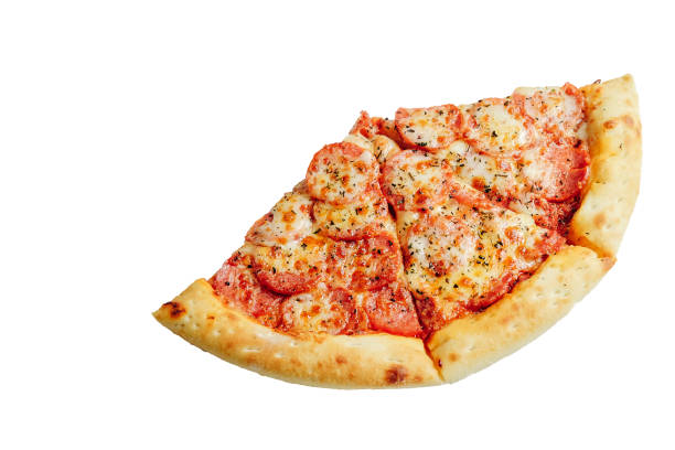 istock pepperoni pizza isolated, slice of pizza top view 1135082828