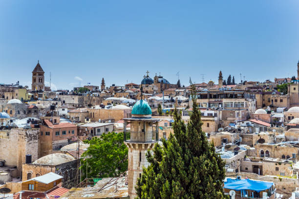 istock Blue domes of Christian temples 1135082932