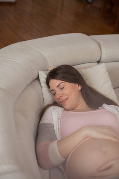 istock Peaceful pregnant woman. 1135085035