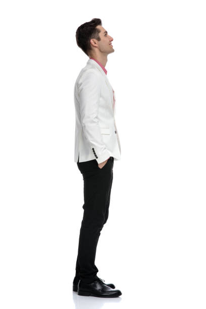 istock side view of a happy elegant man dreaming away 1135087922