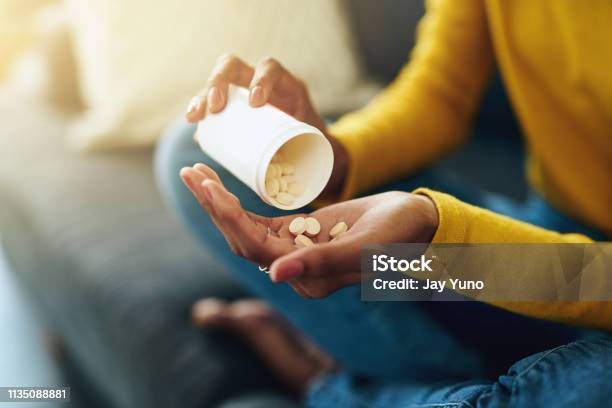 This Is How I Get Through The Day Stock Photo - Download Image Now - Medicine, Nutritional Supplement, Vitamin