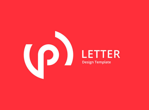 Letter P logo icon design Letter P logo icon design letter p logo stock illustrations