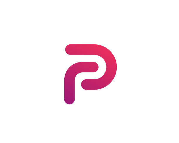 ilustraciones, imágenes clip art, dibujos animados e iconos de stock de diseño de icono de logotipo de letra p - letter p
