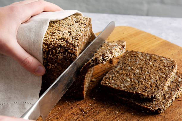 istock Loaf of organic rye bread. 1135091721