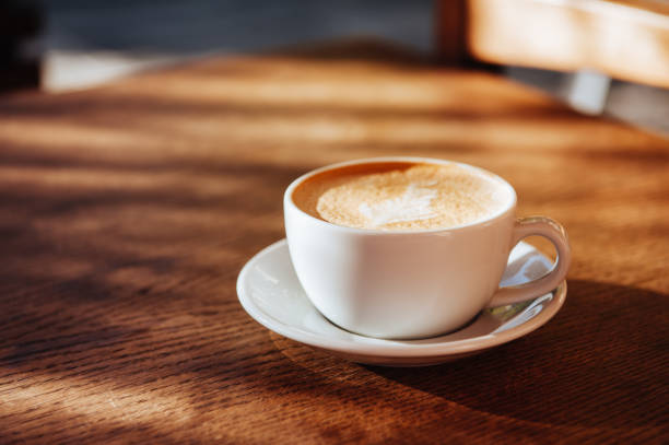 istock coffee cup latte art in cafe 1135092467