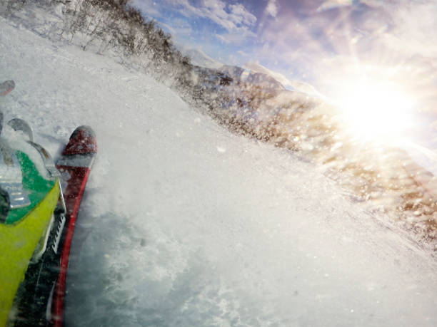 istock Skier on Snowblades 1135096064