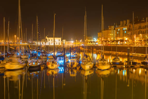 istock Gijon marina with yachts, Spain 1135096175