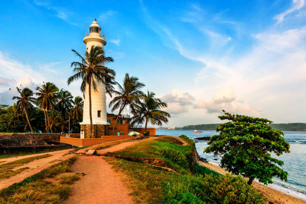 istock white lighthouse in fort Galle 1135097638