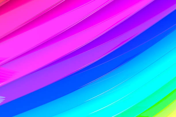 istock abstract curve colorful background 3D art 1135098502