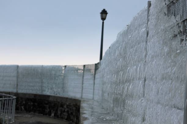 Photos taken near Lake Geneva in winter 2017. You can see the gel that trapped the elements