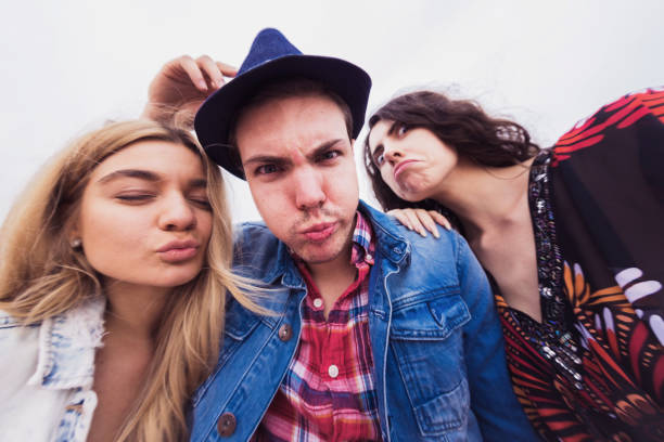 istock Quirky Fun with Best Friends in Dubai 1135102412