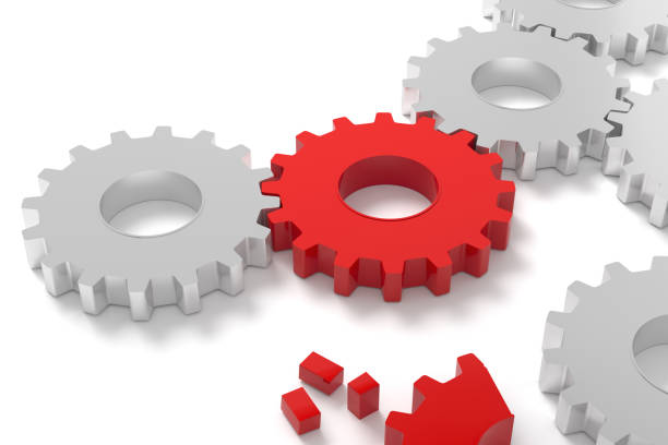 istock Leadership Concept with Metal Gears 1135111252