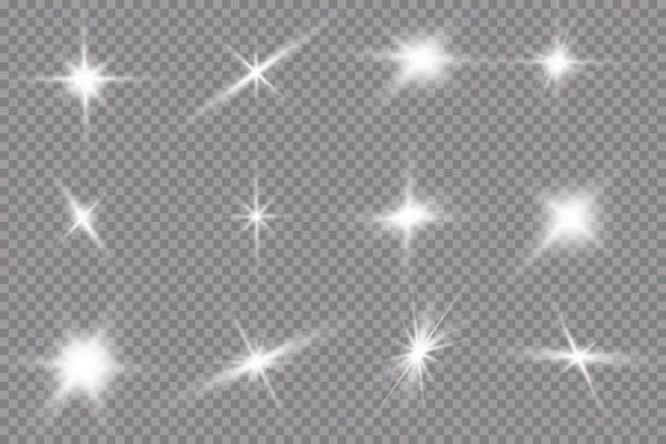 La luce bianca incandescente esplode su uno sfondo trasparente. con ray. Sole splendente trasparente, lampo luminoso. Centro di un lampo luminoso. La luce bianca incandescente esplode su uno sfondo trasparente. con ray. Sole splendente trasparente, lampo luminoso. Centro di un lampo luminoso.