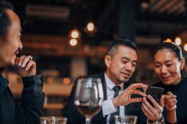 istock Modern business people in restaurant 1135112721