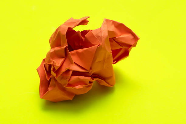 Rumpled paper ball.