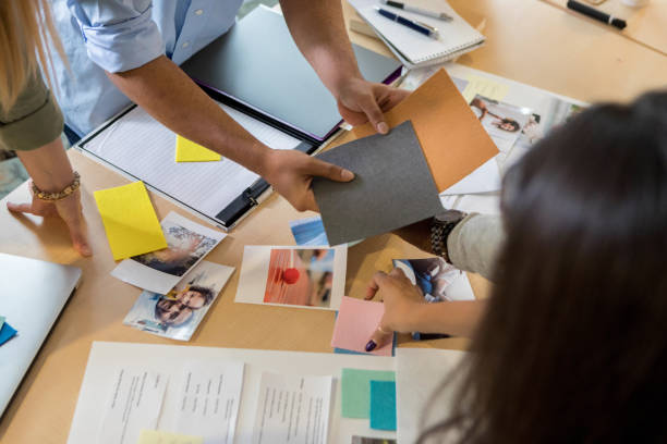 istock Creative professionals choose colors during meeting 1135118228