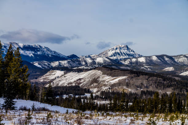 istock Winter gets it's first dusting of snow, Waiprous Village, Alberta, Canada 1135120186