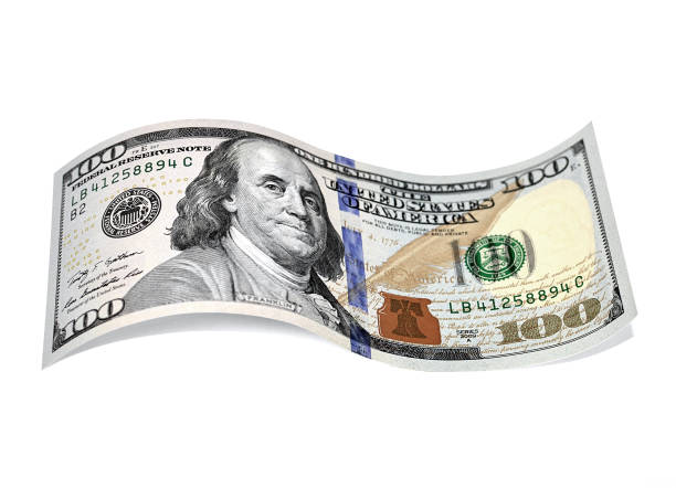 istock Hundred dollar bill isolated on white background 1135124538