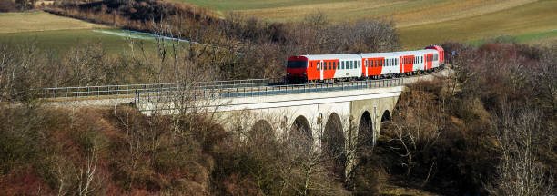 istock Regional train on a viaduct in Burgenland 1135125022