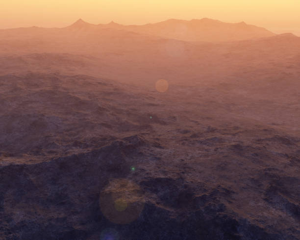 istock Rocky mountains in hazy sunrise. 1135127492