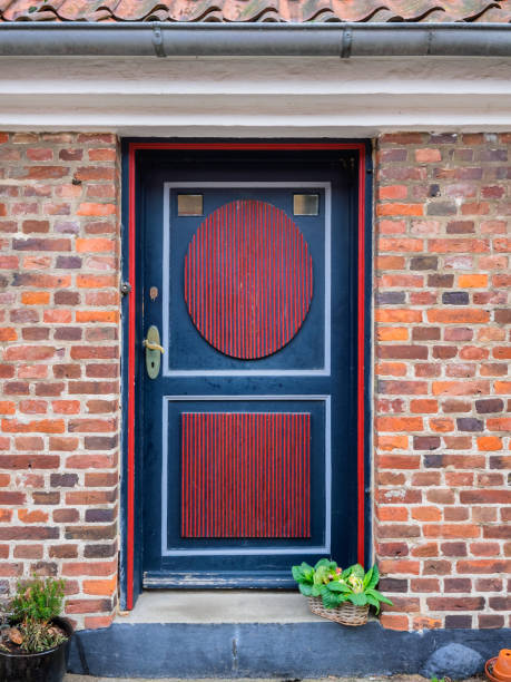 istock Traditional colorful door in old Ribe, Denmark 1135128504