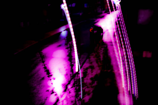 istock City at night in motion. 1135128946