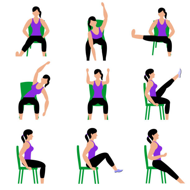 4,000+ Chair Exercise Stock Illustrations, Royalty-Free Vector Graphics &  Clip Art - iStock