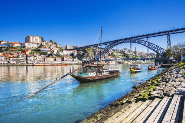 view of porto city, portugal - vinho do porto imagens e fotografias de stock