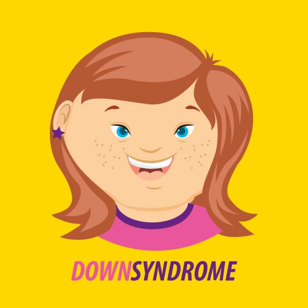 bildbanksillustrationer, clip art samt tecknat material och ikoner med dag kort för besegra syndromet - downs syndrome work
