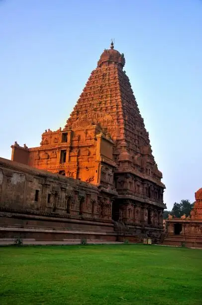 tall temple full view