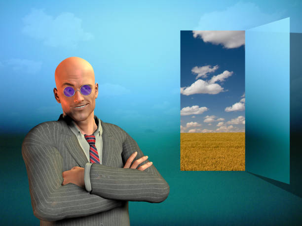 istock Businessman and Doorway 1135136277