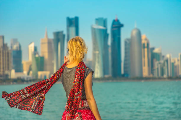 istock Tourism in Doha West Bay 1135136604