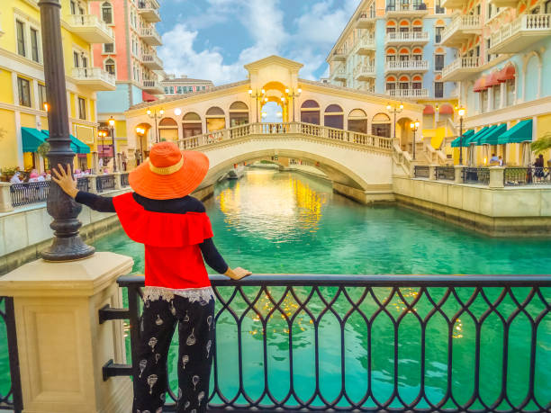 istock Tourist in Venice Doha twilight 1135136625