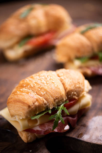 istock Classic croissant sandwiches 1135143363