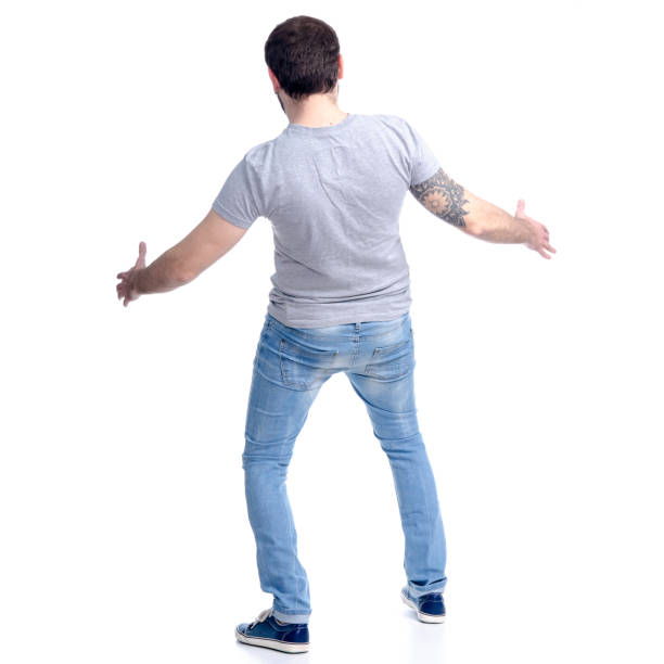 istock Man in jeans holding 1135144615
