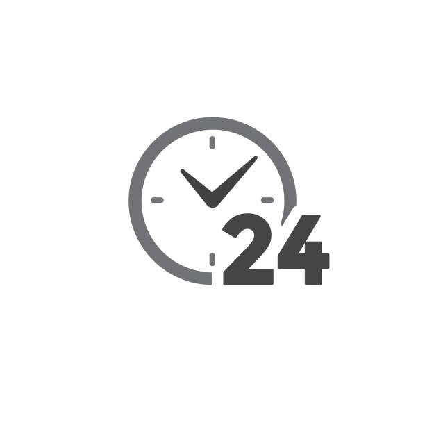 Time Management Icon with Deadline, Hurry, & Punctual Symbolism Time Management Icon w Deadline, Hurry, and Punctual Symbolism clock face stock illustrations