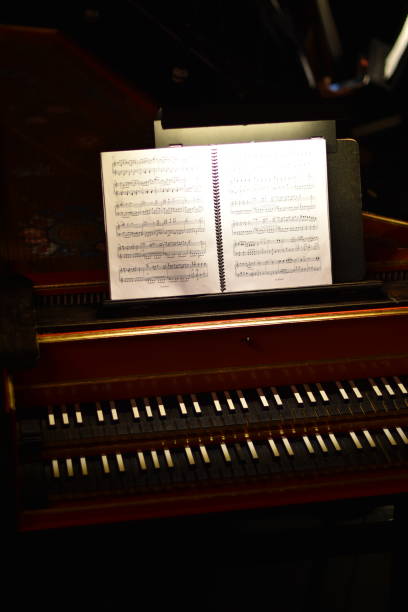 istock Harpsichord with Mozart Opera Score 1135156667