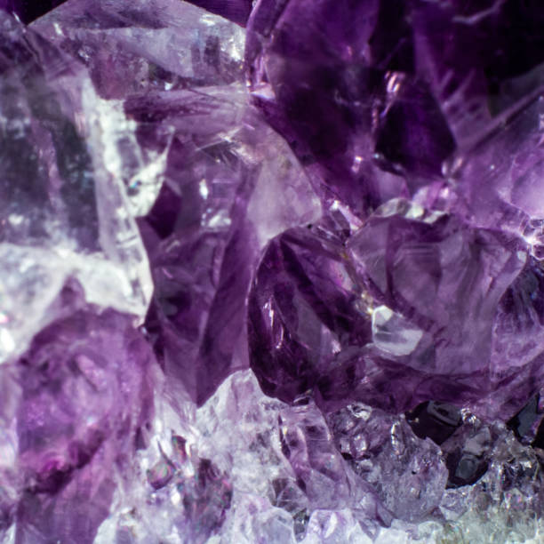 istock Abstract background texture of natural crystal amethyst 1135161483