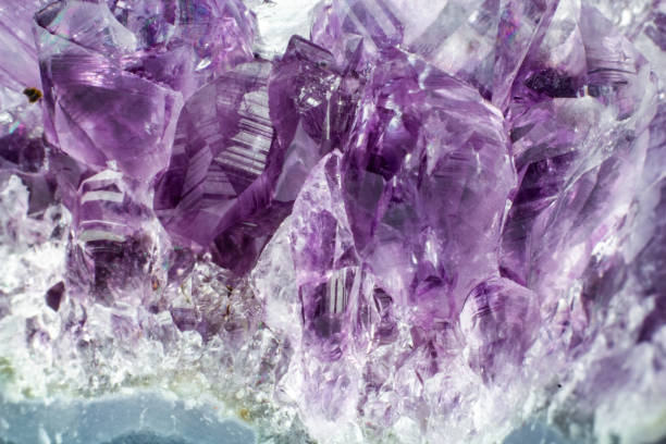 istock Abstract background texture of natural crystal amethyst 1135163058