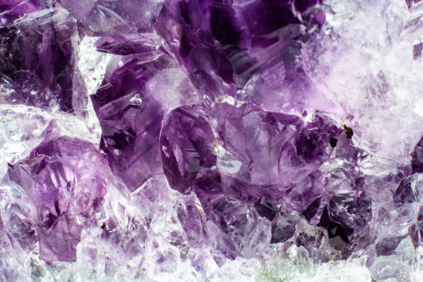 istock Abstract background texture of natural crystal amethyst 1135163059